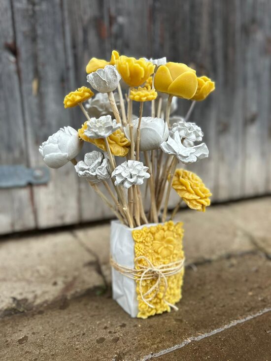 Vāzīte ģipsis/vasks