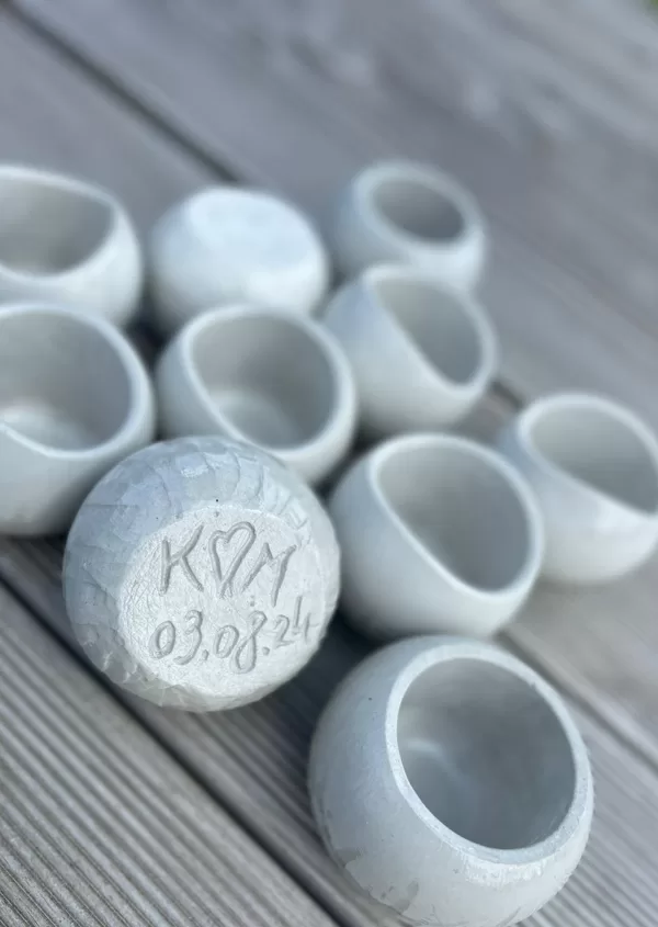 Ģipša trauks ovāls/apaļš  3,00 Personalizēts 4,00 6x6x6cm